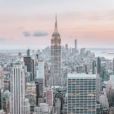 New York Travel Inspo Pastel Pink Aesthetic Empire State Building Building Aesthetic City Aesthetic Travel Aesthetic