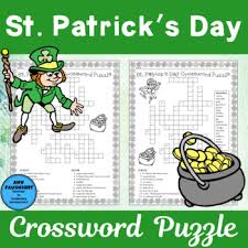 Www.studenthandouts.com > fun stuff > holidays > saint patrick's day. St Patrick S Day Crossword Puzzle By Ann Fausnight Tpt