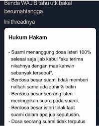 Adapun hisapan isteri terhadap kemaluan suaminya (oral sex), maka ini adalah haram, tidak dibolehkan. Butik Ibu Hukum Hakam Suami Isteri Yang Perlu Tahu Facebook