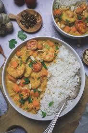 Curry De Crevettes Patate Douce Et Lait De Coco Crevettes Curry Recette Poisson Recette Crevette Curry