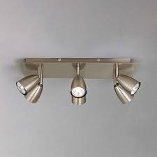 John Lewis Partners Thea Gu10 Led 6 Spotlight Ceiling Plate Brushed Brass Ceiling Lights Kitchen Ceiling Lights Lighting