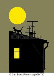 Illustration De Chat Silhouette Maison Toit Csp9014710 Recherchez Des Clipart Des Illustrations Des Dessins Et Illustration De Chat Illustration Dessin