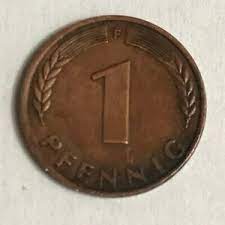 Der durchmesser umfasst 16,50 millimeter bei einer stärke von 1,38 millimetern und. Munze Bank Deutscher Lander 1 Pfennig 1949 F 01 Ebay
