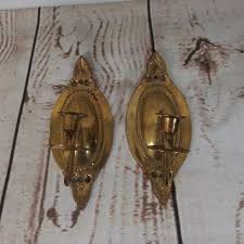 2 vintage solid brass wall scone candle holders 11. Accents Victorian Vintage Brass Wall Sconce Candle Holders Poshmark