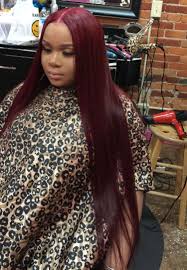 Weave hairstyles can infuse color combinations as well for an added touch. Pinterest Xpiink Straight Hairstyles Burgundy Hair Long Hair Styles