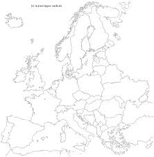 Umrisse der welkarte mit staatsgrenzen, schwarzweis. Europakarte Alle Lander In Europa Und Hauptstadte