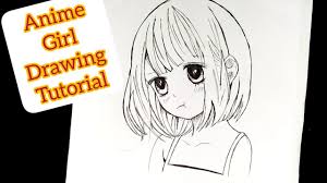 Anime hair with different hairstyles drawing examples. How To Draw Anime Girl Cute Anime Girl With Short Hair Youtube