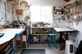 I really love these floor candle sticks. Painting Studio Design Ideas Painting Inspired