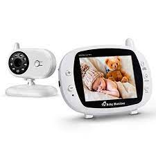 Firstpower Video Baby Monitor With Camera Infrared Night Vision Two Way Talk Back 3 5a Lcd Screen Tem Video Monitor Baby Baby Camera Monitor Baby Monitor