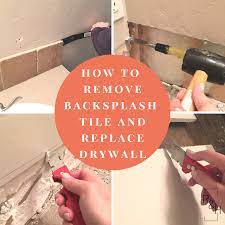 It also helps break the seal between the wall and tile. How To Remove Backsplash Tile And Replace Drywall Orc Week 2 Rufus Henrietta
