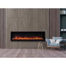 Some models come with an electric fireplace remote control to easily adjust settings from anywhere in the room. Paramount Kennedy Ii Commercial Grade Recessed And Surface Mounted Electric Fireplace 60 In 5000 Btu Black Ef Wm504 Rona