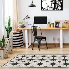 Bold, graphic and absolutely gorgeous, deco is an authentic reproduction of a 12 encaustic tile look. Buy Beaumont Black Stone Stars Vinyl Floor Mat Amara