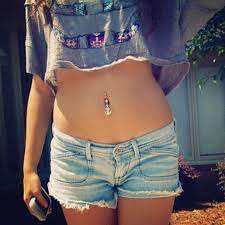 Beautiful Iphone Crop Top Cute Denim Fashion Girl Hair Love Piercing Outfit Photography Pretty Shirt Shorts Style Summer Belly Button Rings Beachy Outfits Fashion