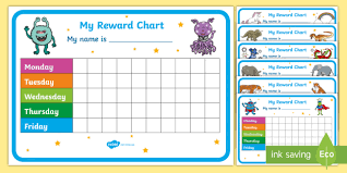 High Quality Free Reward Charts Editable Sticker Chart Kids