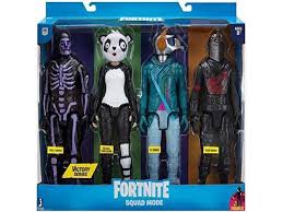 And each figure has highly detailed decoration.ragnarok, rex, cuddle team leader and brite bomber are outfitted with. Epic Games Fortnite Squad Mode Victory Series 12 Posable 4 Pack Action Figures Newegg Com