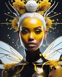 Portrait Bee Queen, Makeup, Sharp