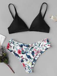 Random Tropical Mix And Match Bikini Set Womens Swimsuits Bikini Bikini Swimsuits Mix And Match Bikini