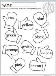 Winter s house in the snow1e09. 57 Color Worksheets Ideas Preschool Activities Color Worksheets Preschool