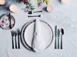 Place your napkin in your chair if leaving the table during the meal. The Beginner S Guide To Dressing A Dinner Table Stories Kitchen Stories