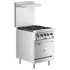 Cooking Performance Group S24 N Natural Gas 4 Burner 24 Range With Standard Oven 150 000 Btu