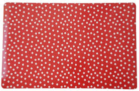 Set Table Avec Mini Pois Rouge Et Blanc 44x28 5cm Pas Cher Achat En Ligne Zodio