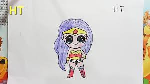 Kids drawing on wonder woman and how to draw cute chibi. How To Draw Wonder Woman Cute Step By Step Draw So Cute For Kids