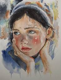 Bird" Windsor and Newton watercolors.