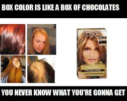 8 Reasons You Should Never Use Box Color With Images Hairstylist Humor Stylist Humor Hairdresser Humor