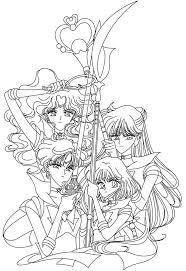 Sailor Moon Outer Scouts Sailor Moon Coloring Pages Moon Coloring Pages Sailor Moon Background