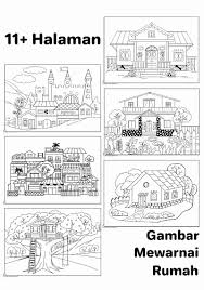 Mengenal rumah adat yang penuh filosofi dapat memberikan pengertian budaya kepada anak. Gambar Mewarnai Rumah