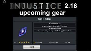 Injustice Mobile 2 16 Update Upcoming Gear Heart Of Darkness Youtube