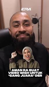 Kalini Aman RA @gilabunny duduk!! Tak bangun 😂 Special untuk Juara  #PenyampaiBaruERS Aman RA sendiri wish untuk Der @assyifarhana_ 💚  #ERARadioNo1PalingLegit