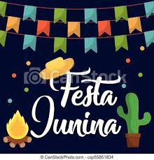 Imprima o desenho de milho para colorir o prato tradicional de festa junina e ensine às crianças quais são as comidas tradicionais! Festa Junina Desenho Festa Ao Redor Vetorial Design Cartao Junina Sobre Azul Experiencia Coloridos Icones Canstock