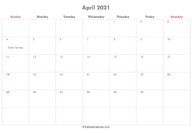 You can easily also discover concepts from pals and family. April 2021 Calendar Templates
