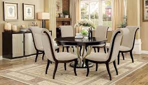 Formal dining room sets with china cabinet. Furniture Of America Cm3353rt Ornette Formal Dining Room Set With Round Table Dallas Designer Furniture