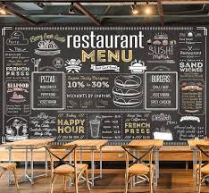 Bacaz Vintage Menu Bill Wallpaper Mural For Coffee Cafe Restaurant Hotel Background 3d Wall Mural Wall Paper Sticker Wallpapers Aliexpress Cafe Menu Design Coffee Shop Menu Coffee Shop Menu Board