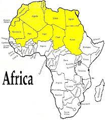 You can see that there are many rivers in the congo basin of central africa, while the sahara desert region of northern africa has almost none. Map Of Africa Africa Sahara Desert Map