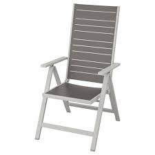 Applaro Reclining Chair Outdoor Foldable Brown Stained Ikea In 2020 Outdoor Chairs Recliner Chair Chair