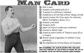 Change up the copy and font. Man Card Manly Wiki Fandom