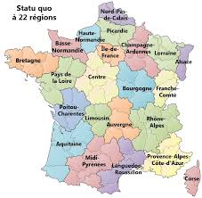 Le texte prévoit les fusions de : Reforme Territoriale De 22 A 14 Regions Puis 13