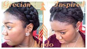 Greek Goddess Crown Braid Tutorial Protective Style Video Braid Crown Tutorial Crown Braid Natural Hair Styles