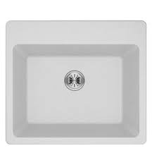 quartz laundry sink with perfect drain