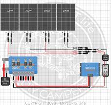 Sx120u solarex panel wiring diagram. 2000w Inverter 200 400ah Lithium 200 To 700w Solar Camper Wiring Diagram Explorist Life