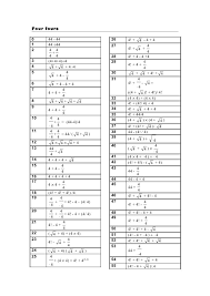 Four Fours 0 44 44 26 4 4 4 4 1 44 44 27 Worksheets Answers Biomes