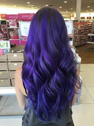 Bleaching and coloring your hair can be a damaging process, especially for textured hair. Indigo Purple Blue Hair Done With A Mix Of Pravana Vivids And Redken City Color Indigo Hair Hair Styles Blue Purple Hair