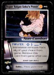 Dragon ball z cards goku. 2000 Dragon Ballz Dragon Ball Z Super Saiyan Goku 39 S Power Bk6 On Kronozio