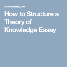 How To Structure A Theory Of Knowledge Essay Essay Theories Knowledge