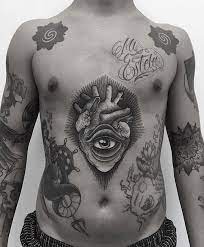 The Eye Of Providence Heart Chest Tattoo Tattoos Chest Tattoo Ideas Chest Tattoo Designs