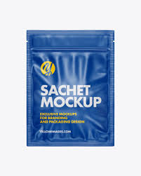 Download Sachet Mockup In Sachet Mockups On Yellow Images Object Mockups PSD Mockup Templates