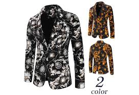 Spread the lovemen's fashion tips are always helpful because they help you level up your sense of fashion. Men S Fashion Casual Flower Suit Male Small Suit Men S Suits Suits Dress Jacket Wish